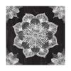 Trademark Fine Art Mandala Morning V BW by Anne Tavoletti, 24x24 view 1