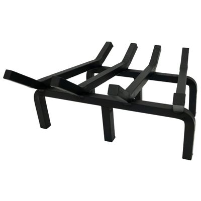 SteelFreak Super Heavy Duty Steel Fireplace Grate - Made in The USA (15 Inch)
