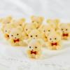 Factory Direct Craft Package of 24 Sitting Flocked Yellow Miniature Teddy Bears - Tiny Bear Shaped Figurines (Size: 1 inch) view 2
