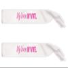 Beistle My Voice. My Vote. Satin Sash, 2 Piece, 33" x 4", White/Pink view 1