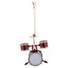 Broadway Gifts Co Red Junior Drum Set 4 inch Wood and Brass Hanging Ornament view 1