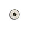 #G-19 2 in. (51mm) CKP Brand Tea Brown Zen Glass with Aluminum Base - 10 Pack view 2