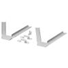 IKEA Billy Corner Hardware, Galvanized view 1