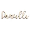 12-48 inch Wide Custom Wooden Name Sign Hand Script Letters Baby Nursery Decor Girls Room Bedroom Wall Fancy Wood Letter Cursive Cutout Unfinished Ready to Paint Weekday view 1
