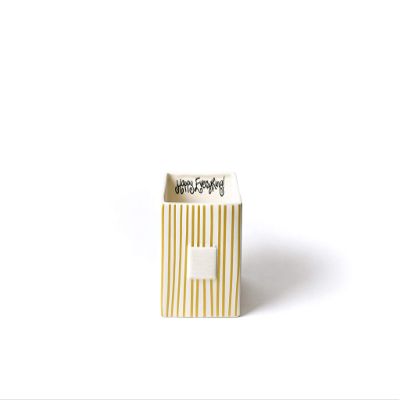 Happy Everything ! Decorative Medium Nesting Cube (Gold Stripe Medium)