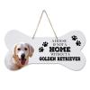 LifeSong Milestones Personalized Memorial Dog Bone Wall Sign A House is Not A Home Without Sympathy Gift for Loss of Pets Remembrance Gift for Pet Lovers 8"x16"x0.125" view 1