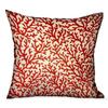 Plutus Brands Sweet Trinidad Red Floral Luxury Throw Pillow view 1