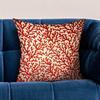 Plutus Brands Sweet Trinidad Red Floral Luxury Throw Pillow view 2