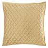 HiEnd Accents Velvet Diamond 3 Piece Quilt Set with Pillow Shams, Queen Size, Gold Solid Color, Classic Traditional Luxury Bedding Set, Soft Lightweight Bed Cover, 1 Quilt and 2 Pillowcases view 3