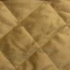HiEnd Accents Velvet Diamond 3 Piece Quilt Set with Pillow Shams, Queen Size, Gold Solid Color, Classic Traditional Luxury Bedding Set, Soft Lightweight Bed Cover, 1 Quilt and 2 Pillowcases view 4