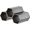 A&B Home Geometric Iron Wine Holder - Black view 3