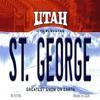 St. George Utah State License Plate Tag Magnet M-10190 view 1