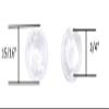 Asia Buy Horizontal Blinds Plastic Bottom Rail Ladder Cord Button Plug 3/4"- Clear (10) view 2