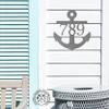 Anchor Address Plaque 15" Coastal House Numbers House Numbers Plaque Beach Nautical House Numbers for Beach House Outside Modern House Numbers Home Address Plaque view 2