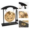 Mose Cafolo Zen Art Table Brass Gong Feng Shui Desk Gong for Home Decor Dragon with Taiji Symbols Meditation, Housewarming, and Blessing Gift view 4