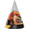 Creative Converting Construction Truck Printed Kiddie Cone Hats - 8pcs view 1