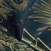 Ambesonne Psychedelic Bedspread Set, Crescent Moon with Boho Feathers Alchemy Magic Egyptian Myth Design, 3 Piece Decorative Bedding Coverlet and 2 Pillow Shams, Twin Size, Yellow Petrol Blue view 3