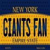 Giants Fan New York State License Plate Tag Magnet M-10772 view 1
