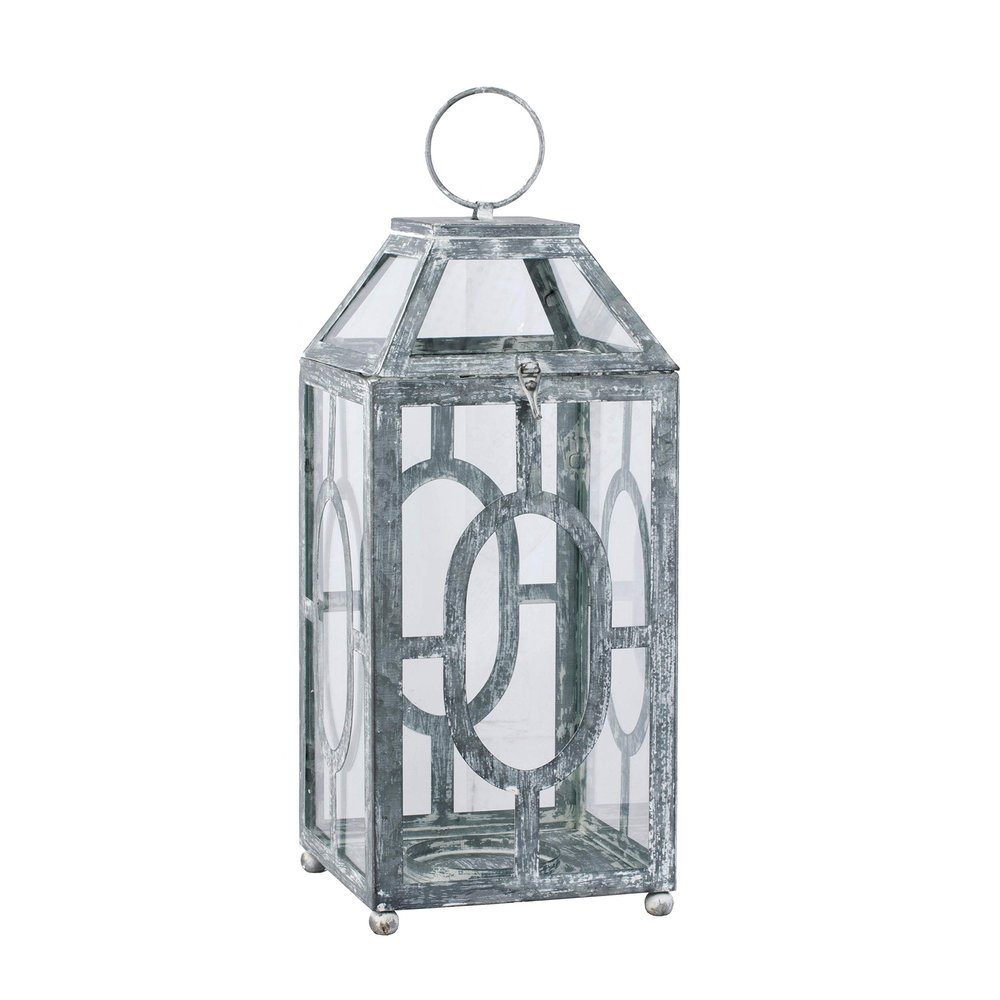 A&ampB Home Group Iron Lantern 7.5x7.5x16.5