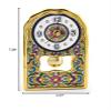 ART ESCUDELLERS Clock/Wall Clock Model 03, Decorative Ceramic Clock for Hanging Handpainted with The Dry Rope (cuerda seca) Technique Gold of 24 K (Carat). 4,53" x 7,28" x 1,57" view 4