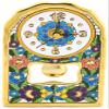 ART ESCUDELLERS Clock/Wall Clock Model 01, Decorative Ceramic Clock for Hanging Handpainted with The Dry Rope (cuerda seca) Technique Gold of 24 K (Carat). 4,53" x 7,28" x 1,57" view 2