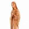 Bethlehem Handicrafts Hand Carved Olive Wood Praying Virgin Mary view 3