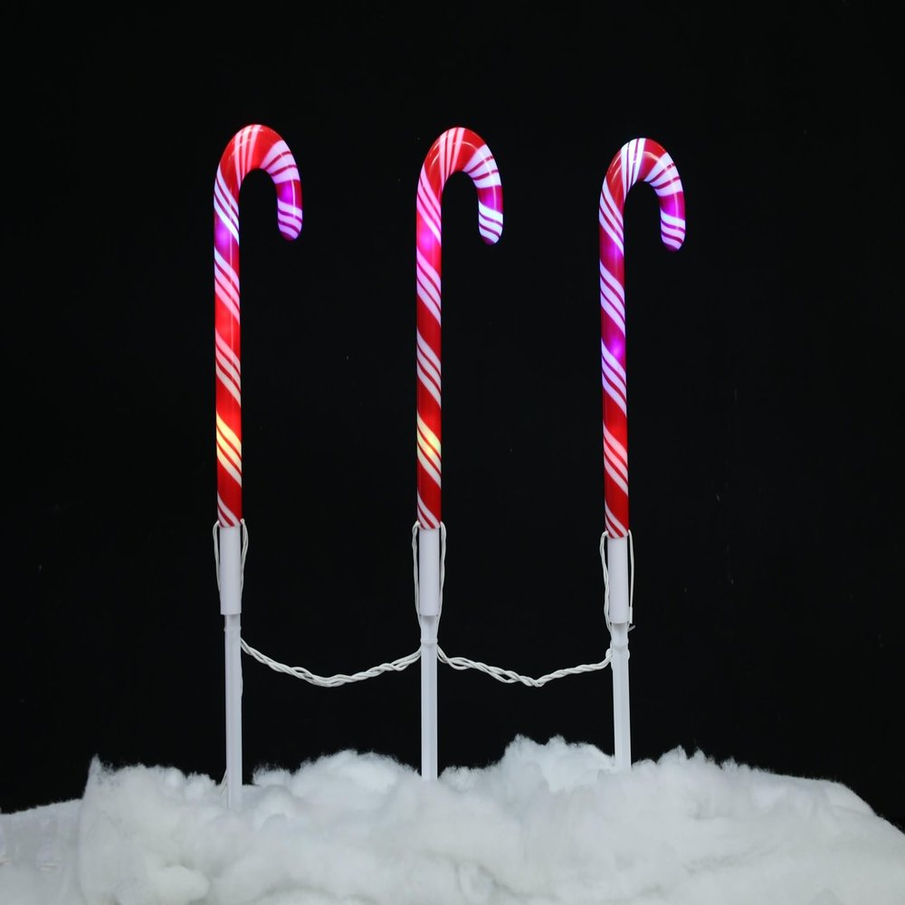 Brite Star Pathmarkers (Candy Cane, 3 Ct)