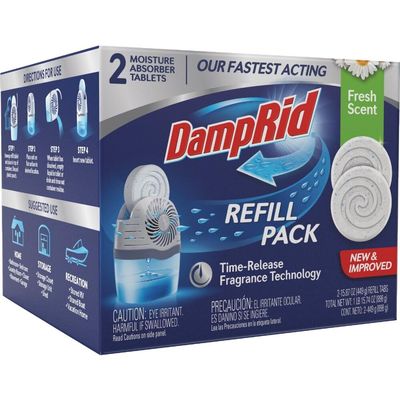 DampRid Fresh Scent Moisture Absorber 2 pk Solid