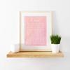 Andaz Press Personalized Unframed Baby Kids Room Nursery Wall Art, 8.5x11-inch, May Angels Guide You Blessing, Watercolor PInk, 1-Pack, Custom Girls Baptism Christening Gift Ideas view 2