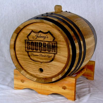 Design Engraved Premium New American White Oak Aging Barrels (3 Liter) - Wooden Barrels For Aging Your Own Whiskey, Bourbon, Wine, Tequila, Rum, Scotch, Beer, & More | Personalized Template GS5