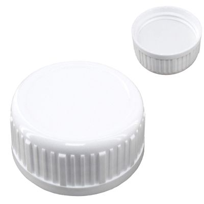 Heavy Duty 63mm (63/485) Double Sure-Seal Cap, White (12)