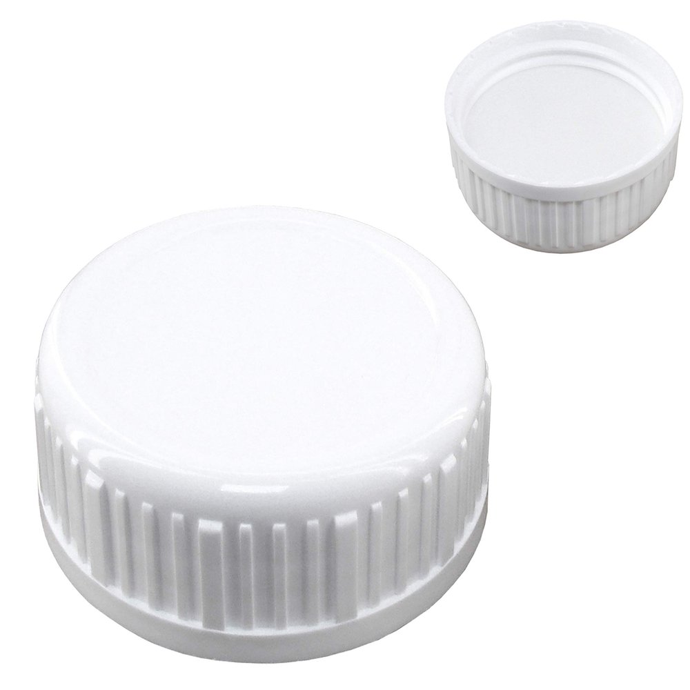 Heavy Duty 63mm (63/485) Double Sure-Seal Cap, White (12)