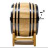Design Engraved Premium New American White Oak Aging Barrels (2 Liter) - Wooden Barrels For Aging Your Own Whiskey, Bourbon, Wine, Tequila, Rum, Scotch, Beer, & More | Personalized Template GS5 view 4