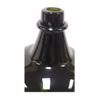 Schooner Bay Co. 8" Hand Blown Antique Dark Green Thick Glass Onion Bottle Reproduction view 3