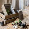 Gentille RusticReach Rectangular Solid Wood Crates view 2