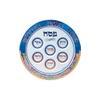 12" Blue and Yellow Jerusalem Motif Passover Seder Plate view 1