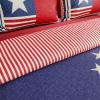 3-Piece Quilt and Bed Set  Hypoallergenic Polyester Microfiber Glory Bound Patriotic Americana Flag Print All-Season Blanket with Shams by BH (King) view 2