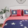 3-Piece Quilt and Bed Set  Hypoallergenic Polyester Microfiber Glory Bound Patriotic Americana Flag Print All-Season Blanket with Shams by BH (King) view 3