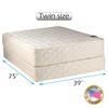 Dream Solutions USA Grandeur Deluxe Gentle Firm 2-Sided Twin Mattress and Box Spring Set with Mattress Cover Protector Included - Fully Assembled, Orthopedic, Luxury Height, Longlasting view 2
