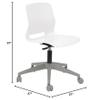 Olio Designs Lola Office Chair White view 2