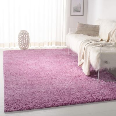 SAFAVIEH Area Rug 8x10 - August Shag Collection - Large - Pink, Solid Pattern, Non-Shedding & Easy Cleaning, Plush Thick Pile, Ideal for Living Room, Bedroom, Dining Space (AUG900X)