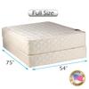 Dream Solutions USA Grandeur Deluxe 2-Sided Gentle Firm Mattress and Box Spring Set with Mattress Protector Included - Orthopedic, Fully Assembled, Luxury Height, Longlasting (Full 54"x75"x12") view 2
