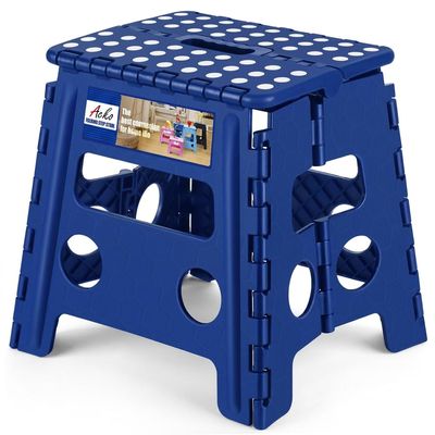 ACKO Folding Step Stool -13 inch Height Premium Heavy Duty Foldable Stool for Kids and Adults, Kitchen Garden Bathroom Stepping Stool