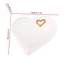 Elegant Heart Shaped Ceramic Cremation urn for Ashes.Unique Memorial Adult Funeral Urn (Gray+Keepsake) view 2