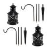 LumaBase Metal Lantern with Shepherd's Hook - Set of 2 view 2