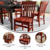 EMMA + OLIVER School House Back Mahogany Wood Chair view 4