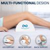Everlasting Comfort Under Knee Pillow for Back Sleeping - Memory Foam Half Moon Leg Bolster Pillow for Back Pain, Thoracic Support view 3