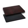 EMMA + OLIVER 30"x42" Rectangular Black/Mahogany Reversible Laminate Table Top view 1