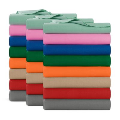 Arkwright Polar Fleece Throw Blankets Bulk - Case of 24 - Ultra Soft Cozy Blanket for Car, Camping, Couch, Office, Outdoor, Home, and Bed, 50 x 60 in, Assorted Colors