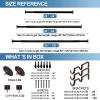 Urbanest Bouton Manhattan 1" 3/4" Double Drapery Curtain Window Rod Set - 84" to 120", Bronze view 4